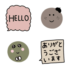 [LINE絵文字] 敬語＊くすみカラー。の画像