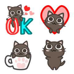 [LINE絵文字] 会話で使おう！動く猫の絵文字=^_^=の画像