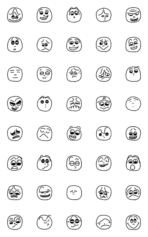 [LINE絵文字]Joh-Jae face emojiの画像一覧