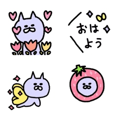 [LINE絵文字] ゆめねこ動く絵文字3 春の画像