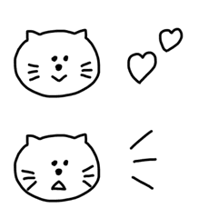 [LINE絵文字] ねこ絵文字 背景透明の画像