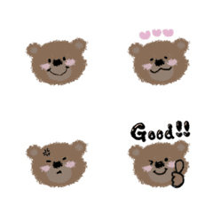 [LINE絵文字] 手書きなくまさんの画像