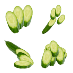 [LINE絵文字] きゅうり です 野菜 キュウリの画像