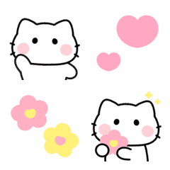 [LINE絵文字] 動く♡かわいいねこちゃん♡の画像