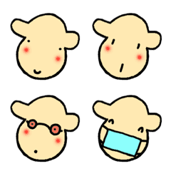 [LINE絵文字] 絵文字「かわいい子羊さんのご挨拶」の画像