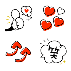 [LINE絵文字] 動く▷使える♡大人かわいい絵文字mixの画像