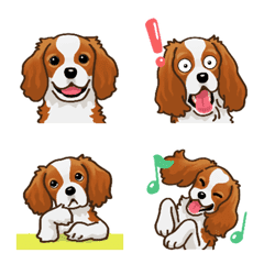 [LINE絵文字] キャバリア（犬）の画像