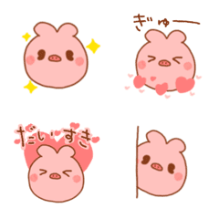 [LINE絵文字] 愛らしいこぶたちゃんの画像