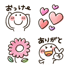 [LINE絵文字] まるぴ★動く春色えもじの画像