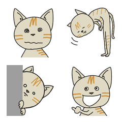 [LINE絵文字] キジトラ猫イクラの画像