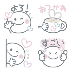 [LINE絵文字] 動く♡ふんわり可愛い絵文字♡の画像