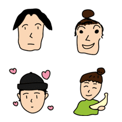 [LINE絵文字] ともだち大集合！！の画像