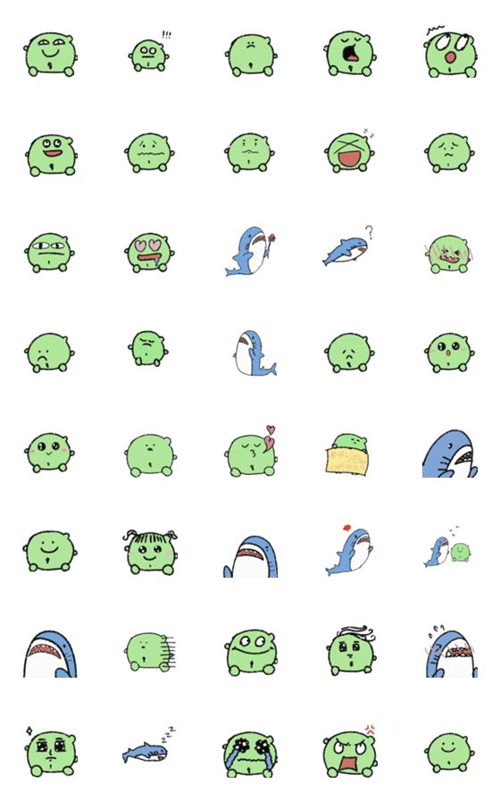 [LINE絵文字]Greenmo 1.0の画像一覧