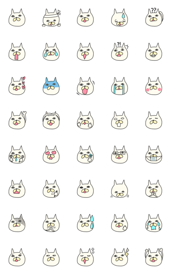 [LINE絵文字]★シュール猫★の画像一覧