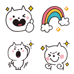 [LINE絵文字] 動く♡毎日シンプルねこ絵文字の画像