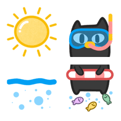 [LINE絵文字] Catcat's summerの画像