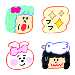 [LINE絵文字] かわいいさん絵文字3の画像