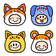 [LINE絵文字] アニマルズの画像