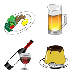 [LINE絵文字] 飲食店のアイテム絵文字の画像