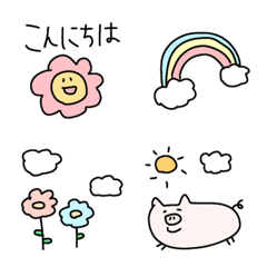 [LINE絵文字] 絵本に出てきそうな仲間たち☆の画像