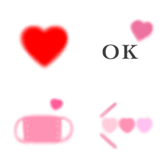 [LINE絵文字] 赤とピンクのハートの絵文字の画像