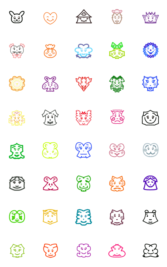 [LINE絵文字]LooKKoB : Emoji 1の画像一覧