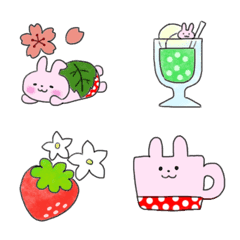 [LINE絵文字] 春のうさたん絵文字の画像