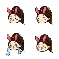 [LINE絵文字] TWsPig-Irene bunny Emojiの画像