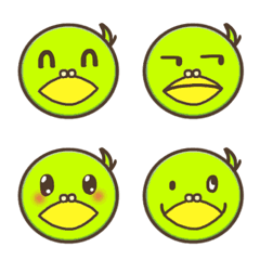 [LINE絵文字] とりきみどりの画像