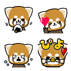 [LINE絵文字] かわいいレッサーパンダの絵文字の画像