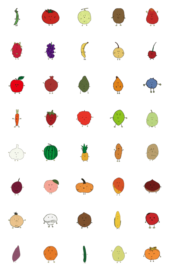 [LINE絵文字]Mini Fruitの画像一覧