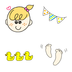 [LINE絵文字] 赤ちゃん絵文字♩♩の画像