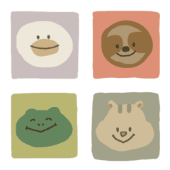 [LINE絵文字] ゆるく使う動物たちの画像