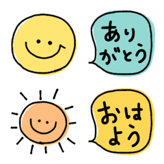 [LINE絵文字] あいさつえもじの画像