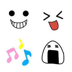 [LINE絵文字] シンプルな可愛い絵文字の画像