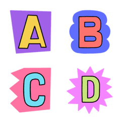 [LINE絵文字] english_alphabet_emoji.pngの画像