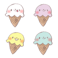 [LINE絵文字] アイスクリームさんの画像