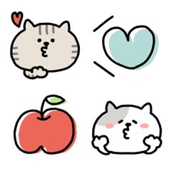 [LINE絵文字] ねこがいっぱいの絵文字日常の画像