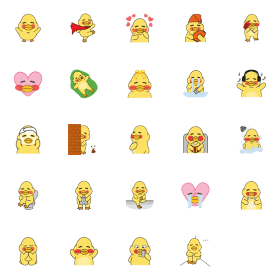 [LINE絵文字]lazy duck 'Omung'の画像一覧