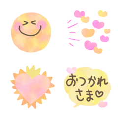[LINE絵文字] ゆめかわマーブル♥️挨拶やにこちゃん♥️の画像
