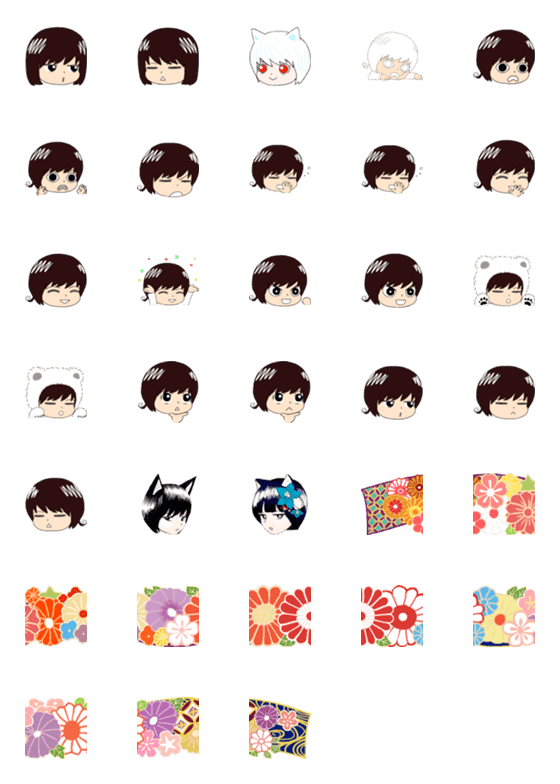 [LINE絵文字]stamp set(modified version2)の画像一覧