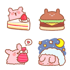 ふわっふわなうさぎさんの絵文字の絵文字メイン画像