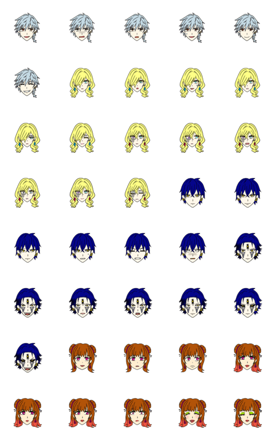 [LINE絵文字]BUSTER FORCE The Original Emoji No.5 DLCの画像一覧