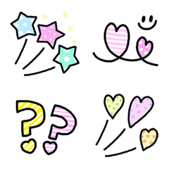 [LINE絵文字] colorfulcolorfulHEARTの画像