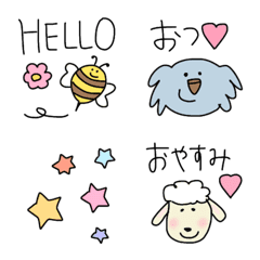 かわいー♡アニマル大集合♡の絵文字メイン画像