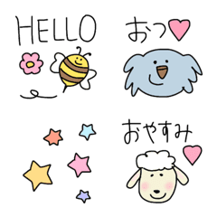 [LINE絵文字] かわいー♡アニマル大集合♡の画像