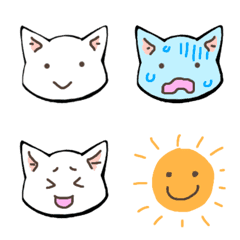 [LINE絵文字] しろねこゆりねの画像