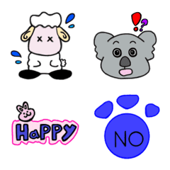 [LINE絵文字] ANIMAL iroiroemojiの画像