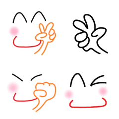 [LINE絵文字] Niko-Face EMOJIの画像