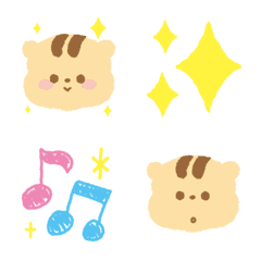 毎日使えるリスの“動く”絵文字の絵文字メイン画像